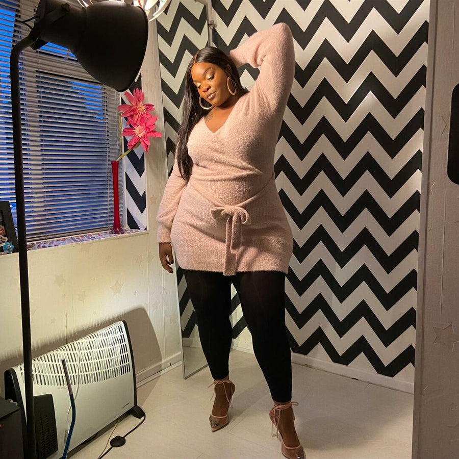 Apparel Plus Size Footless Leggings SNAG Footless Tights Black